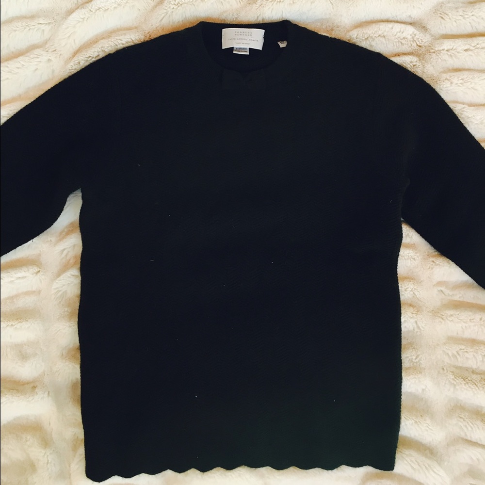 Black cashmere sweater