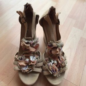 Madden Girl Floral Wedges