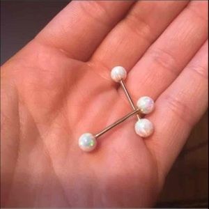 14k gold nipple rings