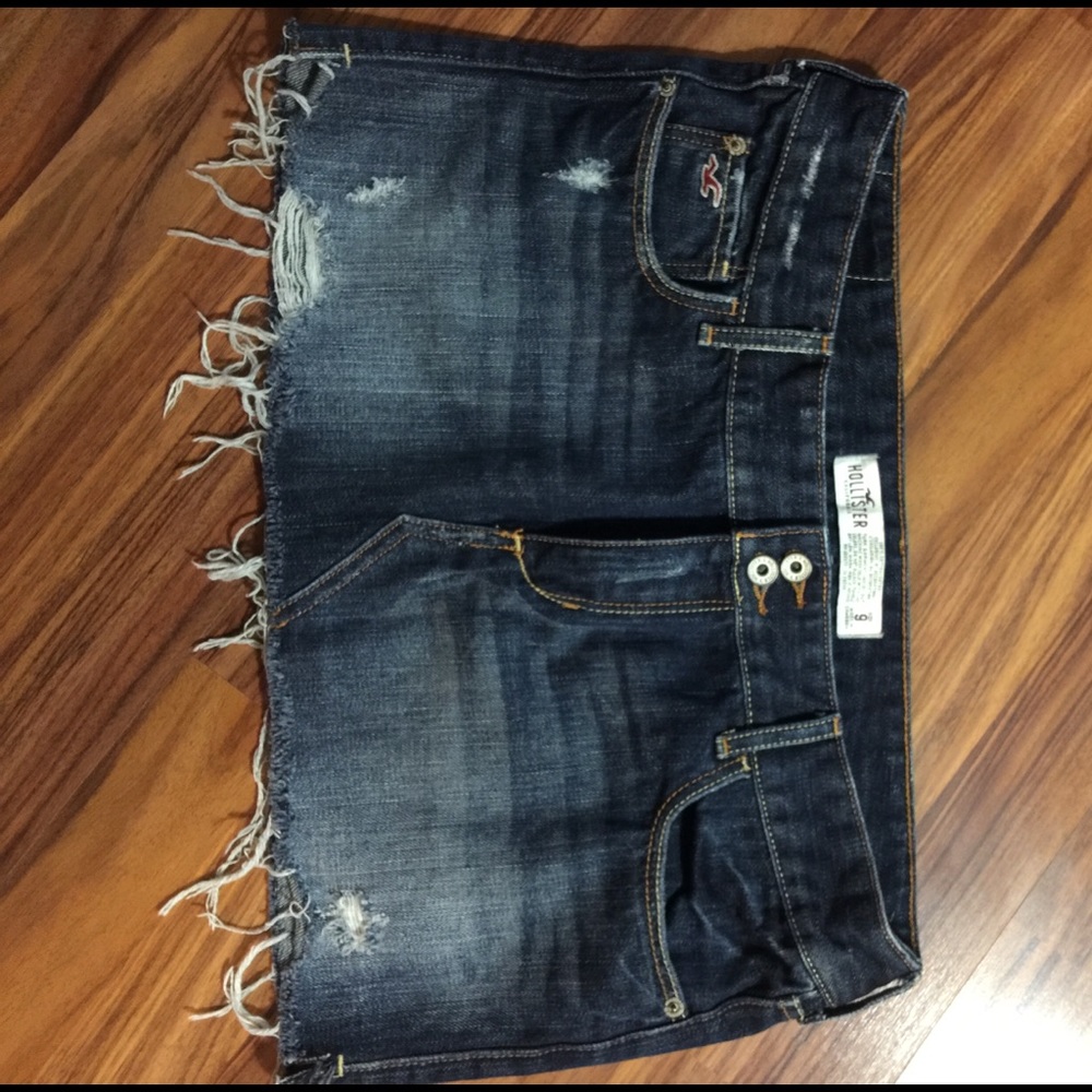 Hollister jean skirt