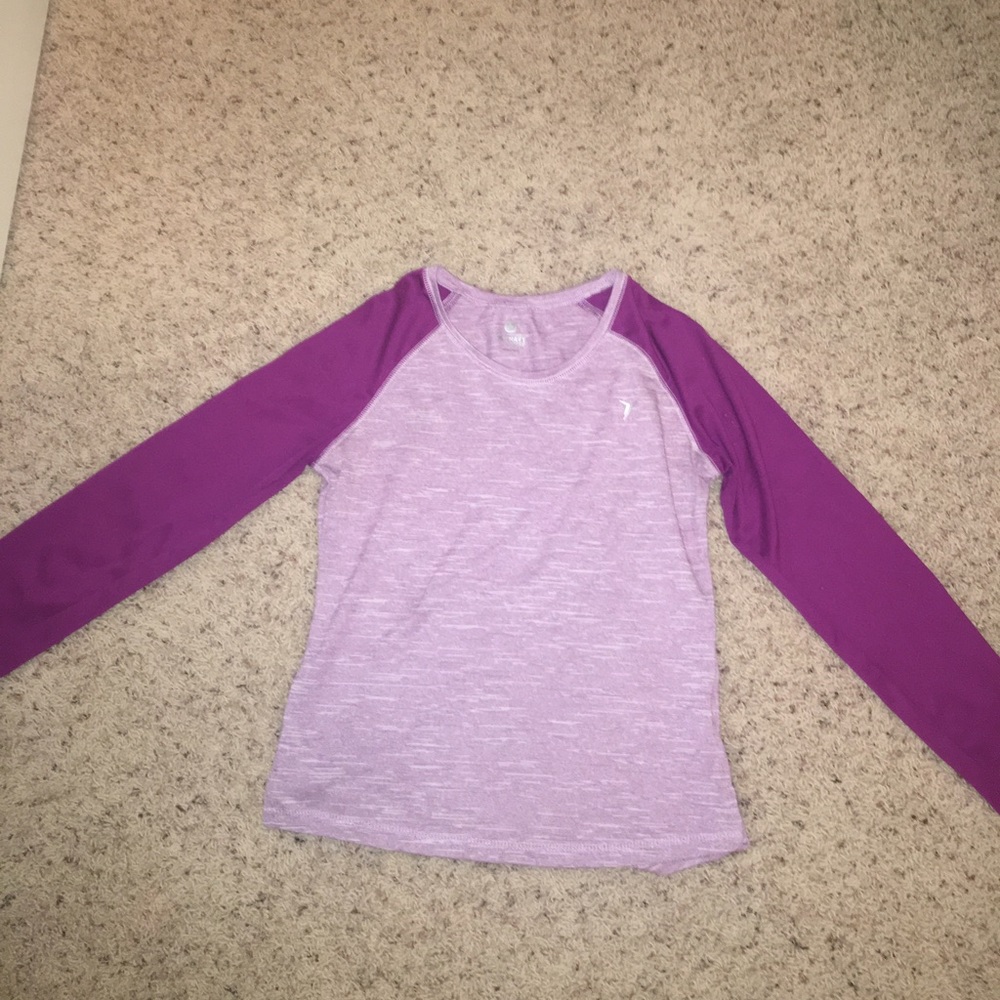Old navy athletic purple long sleeve shirt