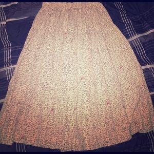 Math Print Midi Skirt