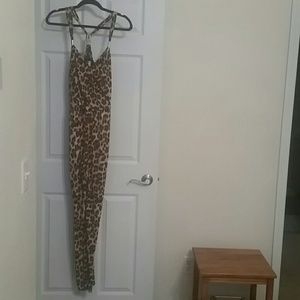 Jennifer Lopez Leopard Print Jumpsuit