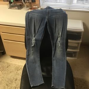 7 For All Mankind Gwenevere Distressed Skinnt Jean