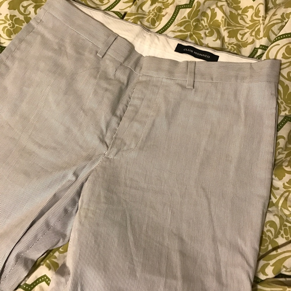 Men's Club monaco striped (seer sucker) pants  31