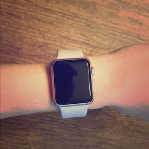 iWatch 7000 series 38 mm rose gold with sport band