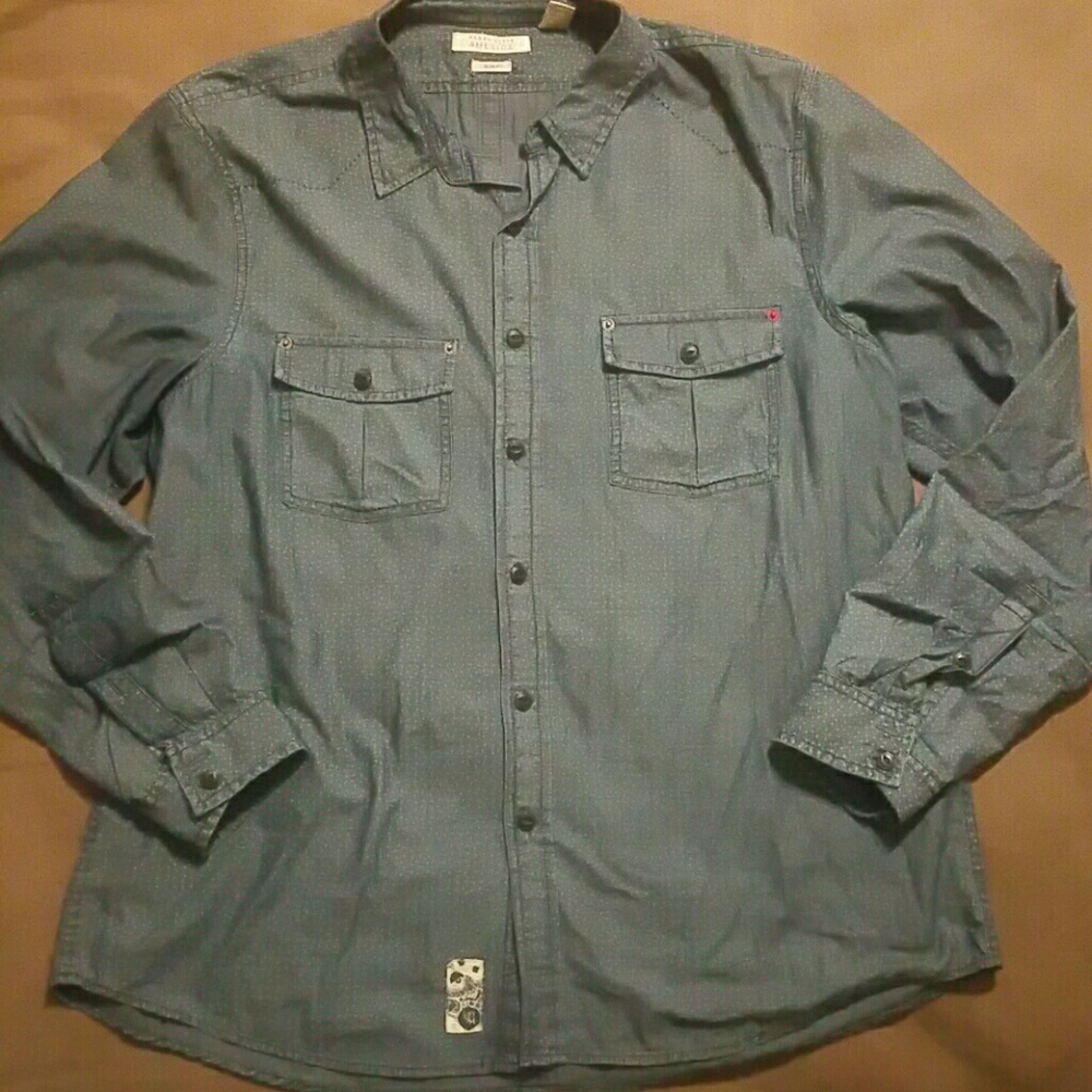 Men's Perry Ellis America Button Down Shirt