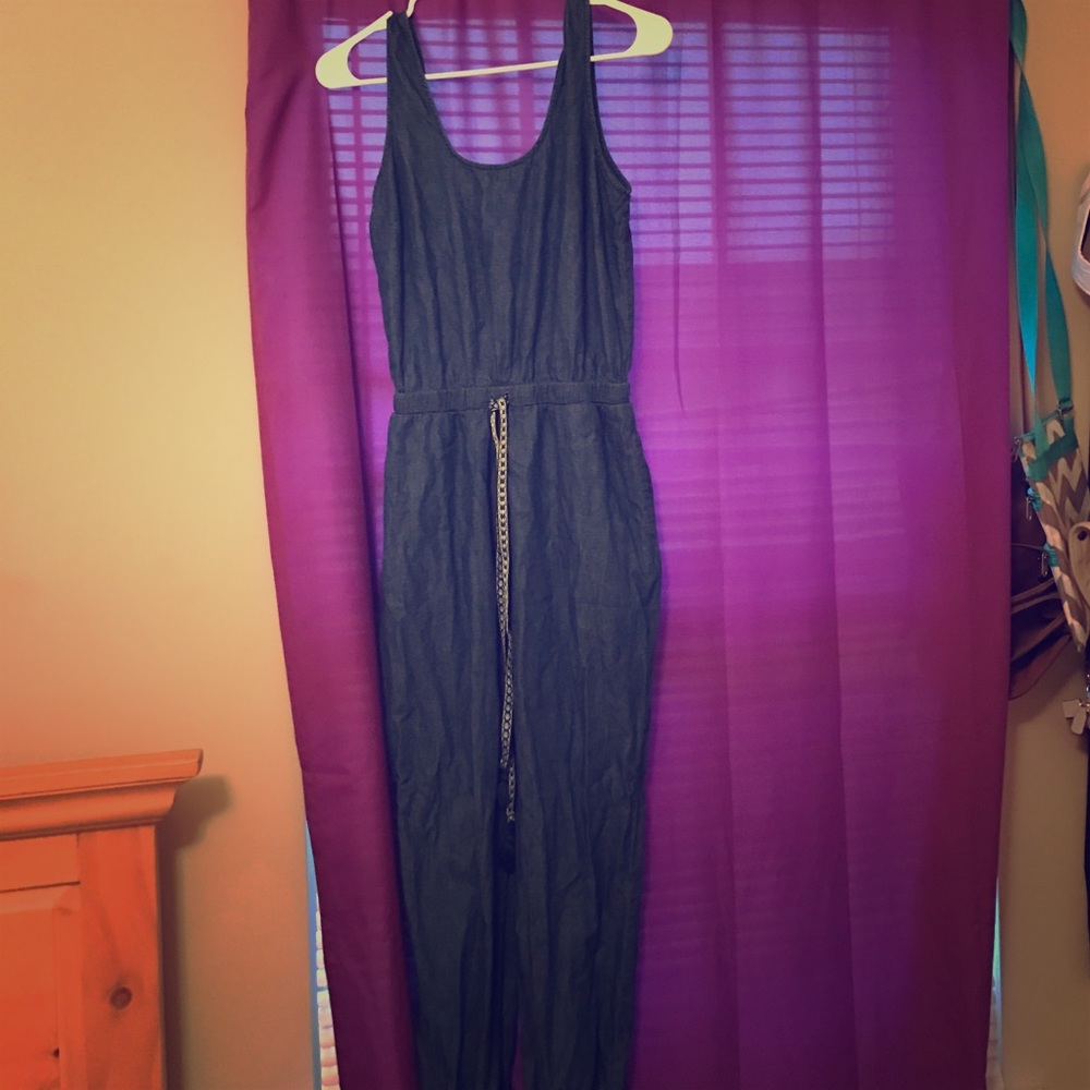 Blue jean romper