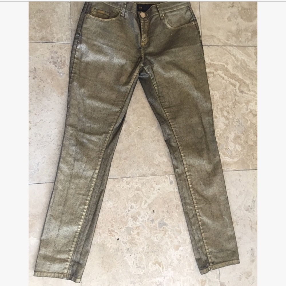 Gold Skinny Jeans