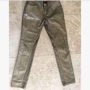 Gold Skinny Jeans