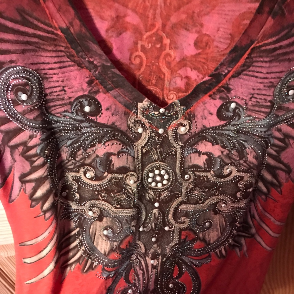 Angels and diamonds shirt, from the buckle M