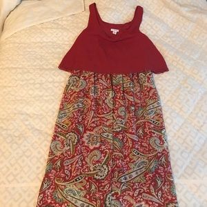 Long summery pattern dress