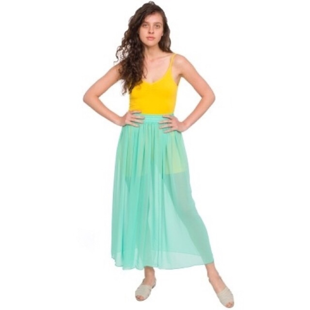 American Apparel single-layered chiffon skirt