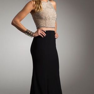 Mock Illusion prom dress