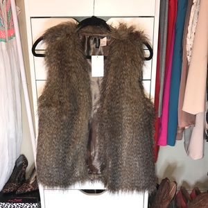 H&M fur vest