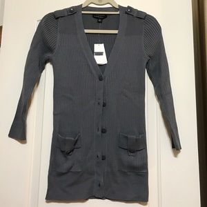 NWT Banana Republic gray button down cardigan