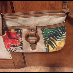 Tropical cross body purse