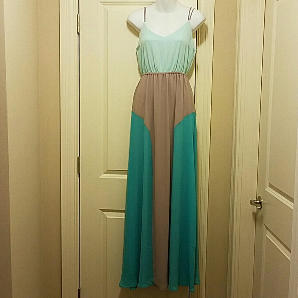 Brand new mint and grey multicolored dress!