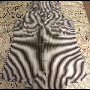 Striped Express Sleeveless Shirt