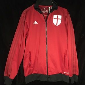 Red AC Milan Adidas Men's M Sports Jacket