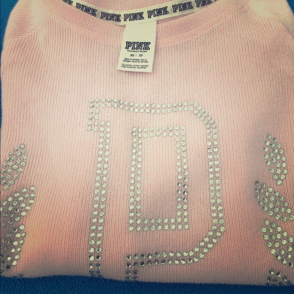 Pink "Victoria secret" long sleeve sweater👚