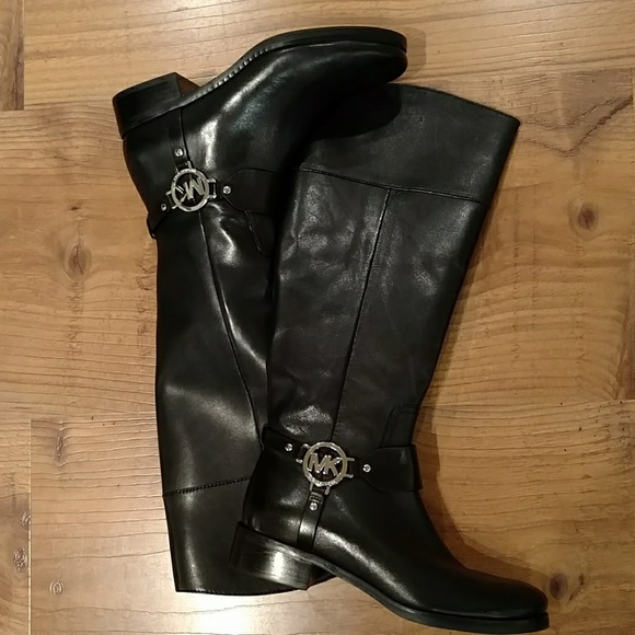 Michael Kors Shoes - NEW, never worn Michael Kors Leather Boots