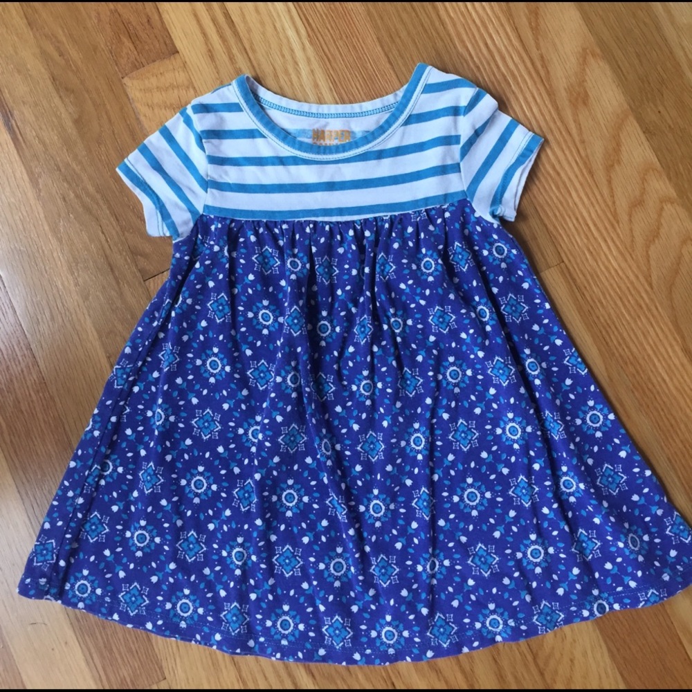 striped and flower print Harper Canyon dress