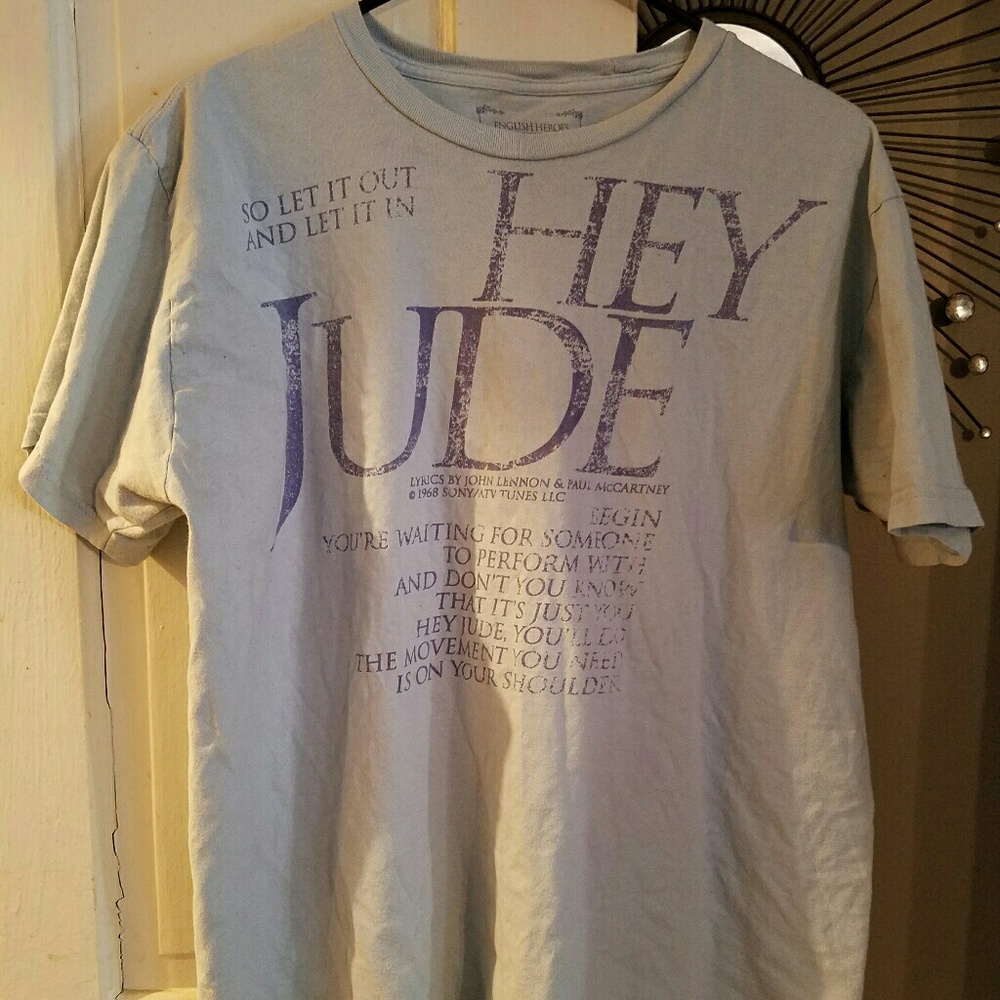 Beatles lyrics tshirt