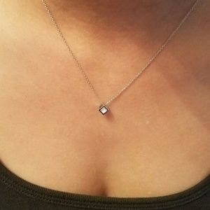 Silver Plated Necklace with Swarovski