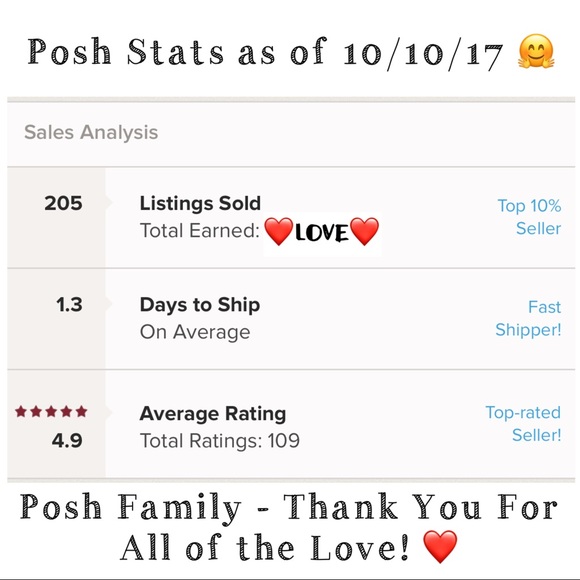 Thank you, Poshers! 🤗🖤 - Picture 8 of 8