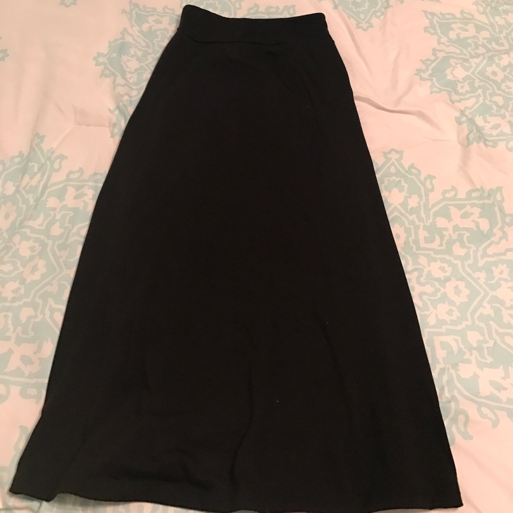 Girls Long Black Skirt