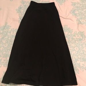 Girls Long Black Skirt