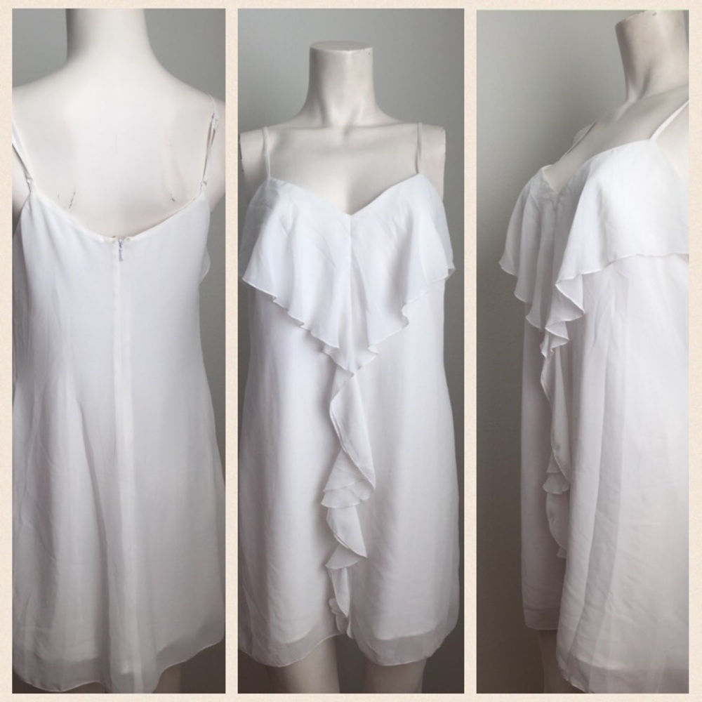 Guess white ruffle dress - Picture 2 of 7