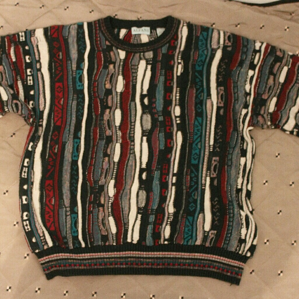 Alfani Coogi Style Vintage Sweater