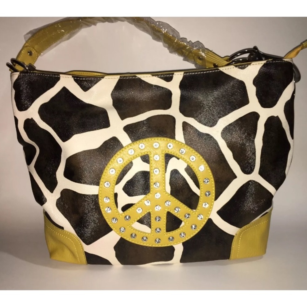 Peace sign Gem Purse Handbag