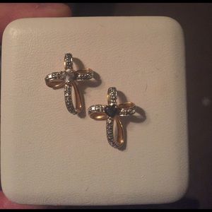 BUNDLE: 2 Cross pendants with heart