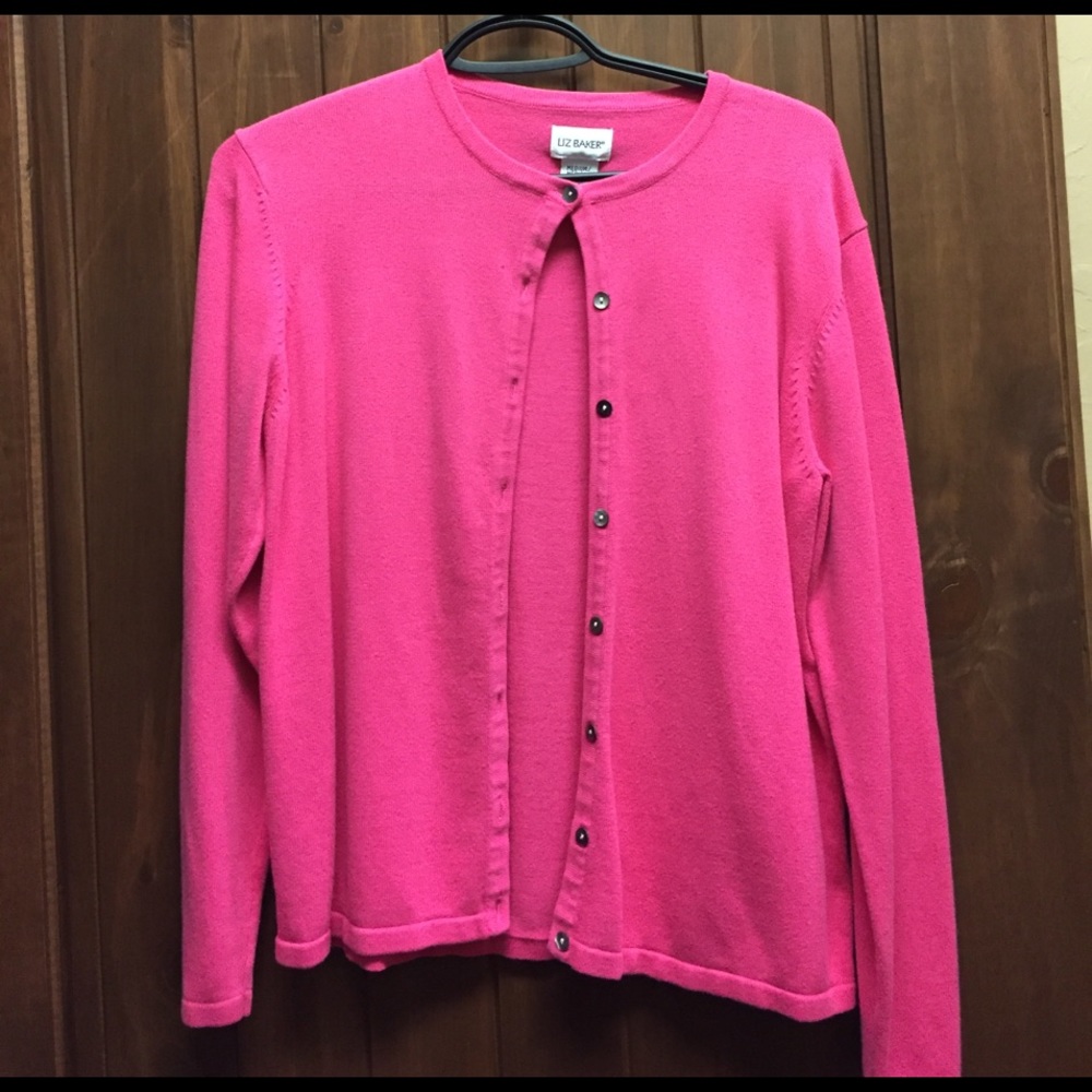 Pink cardigan