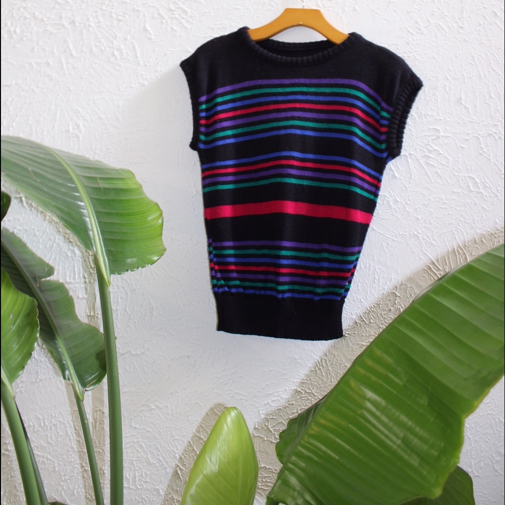 Vintage striped sweater top