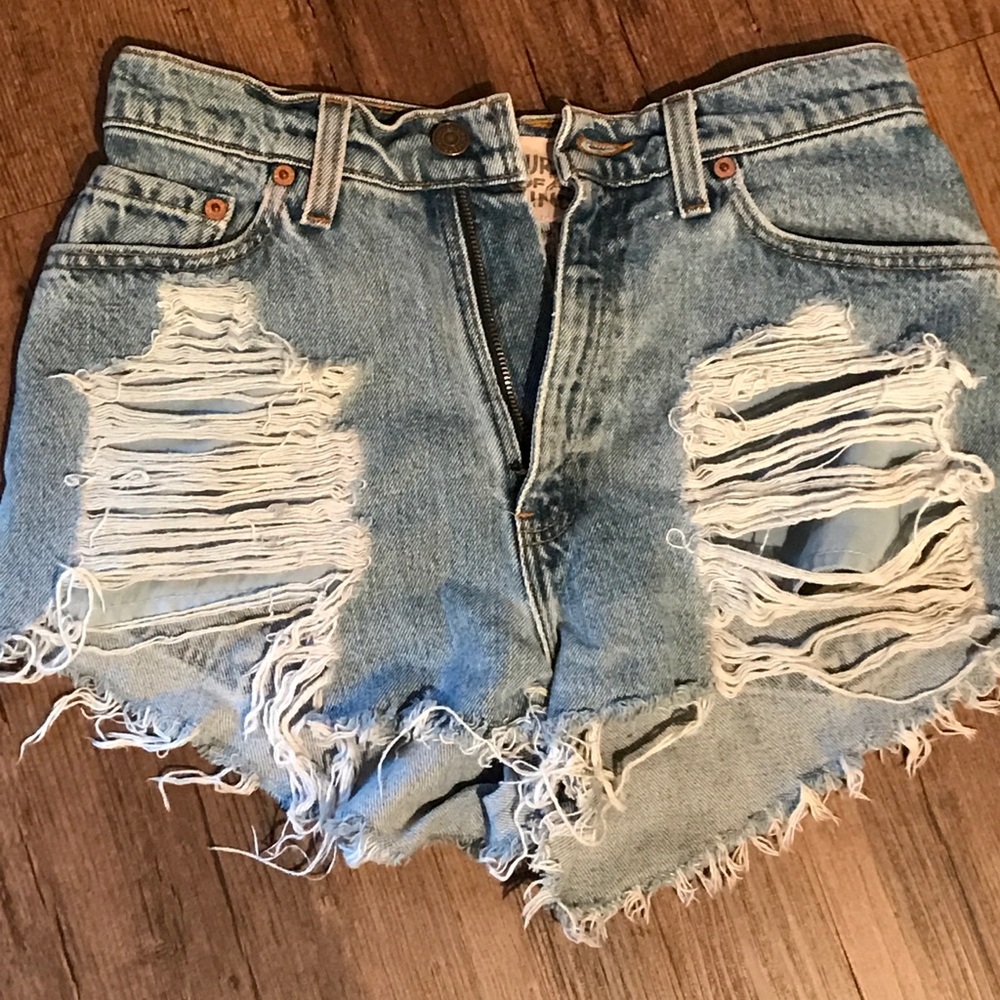 Denim shorts