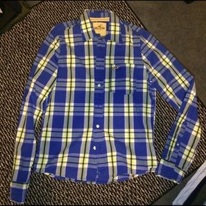 Hollister plaid button down