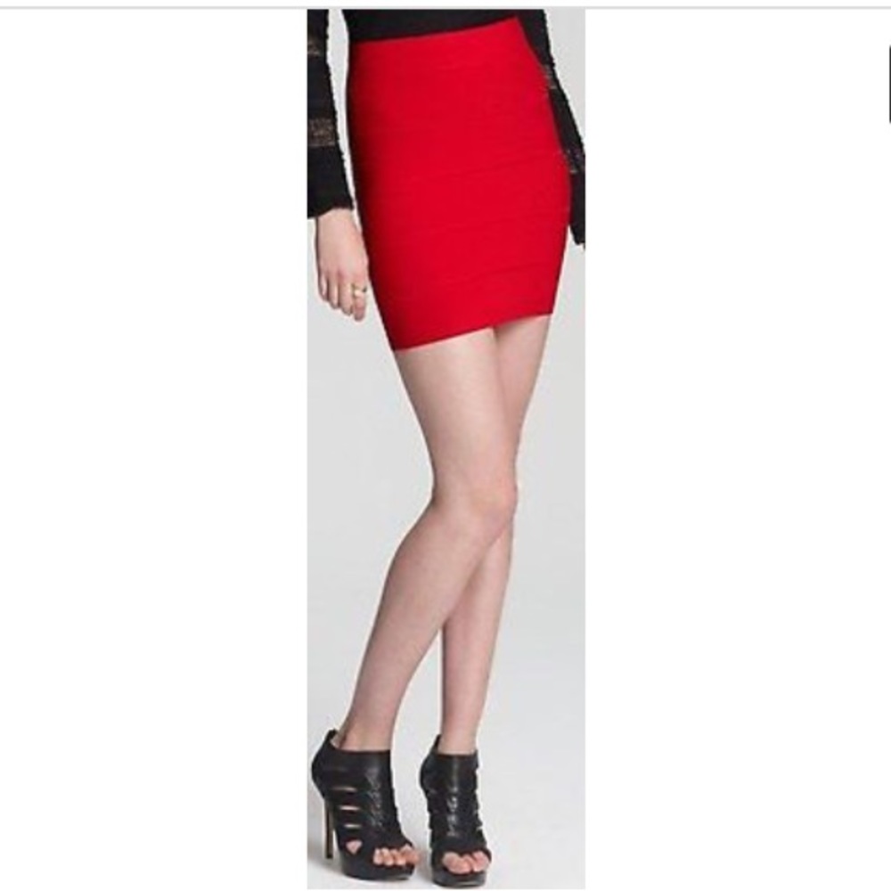 ❌SOLD❌BCBG RIO RED "Simone" pencil skirt