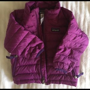 Patagonia purple kids down jacket