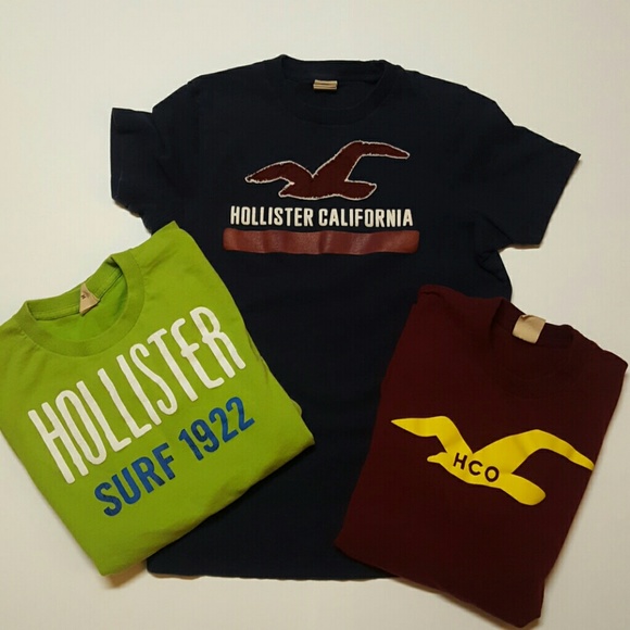 3 pack of Hollister T-shirts - Picture 1 of 1
