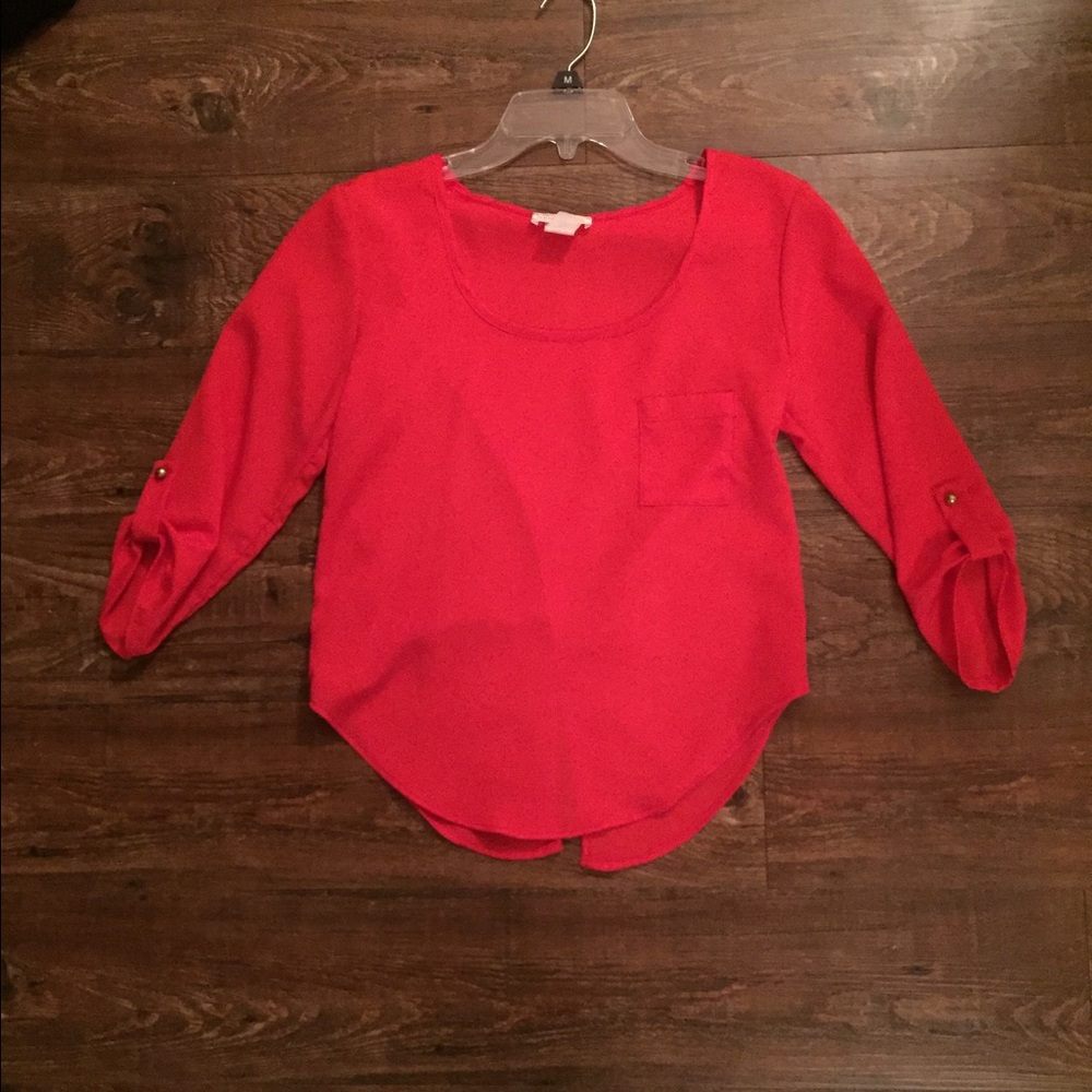 Red blouse