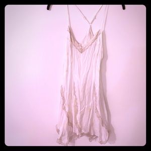 Free People White Slip with Lace