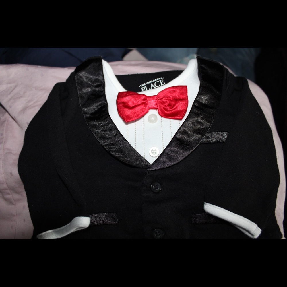 Baby onesie tux