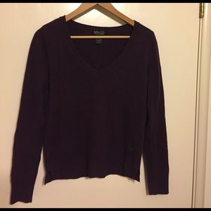 NY & Co plum sweater