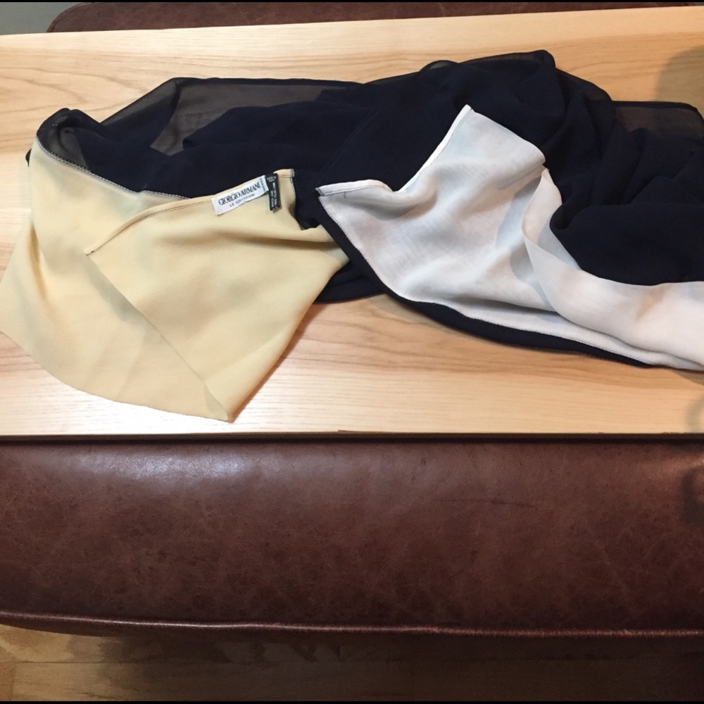 Giorgio Armani Le Collezioni silk sheer scarf