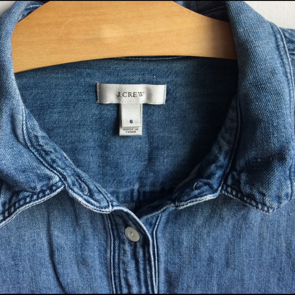 J.crew long denim shirt