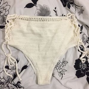 High Rise Knit Bikini Bottom